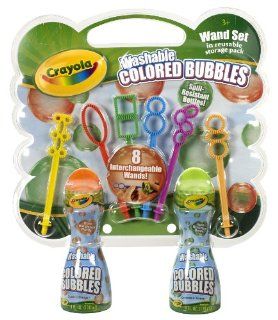 Crayola Colored Bubbles Wand Set Toys & Games