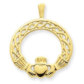 14k Claddagh Pendant Jewelry