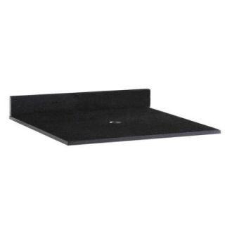 Xylem Blox 30 1/8 in. Granite Vessel Top in Black with no Basin Included S BLOX 30BK