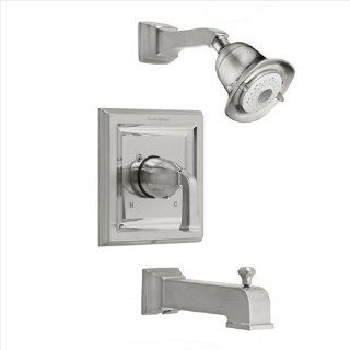 American Standard T555.528.295 Town Square Bath and Shower Trim Kit with 3 Function Flowise Showerhead, Satin Nickel   Tub And Shower Faucets  