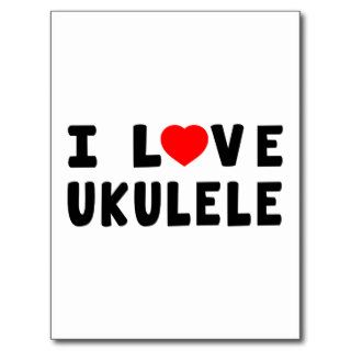 I Love Ukulele Postcards