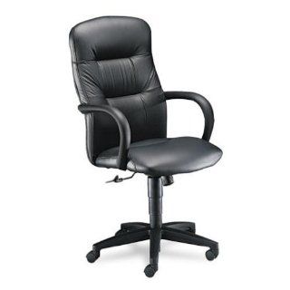 HON 3301SS11T Allure Executive High Back Swivel and Tilt Chair, Black Leather   Swivel Home Desk Chairs