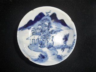 Ant#925 Antique Chinese Porcelain Mini CHARGER 18th'c *CHINESE LIFE STYLE*  Other Products  