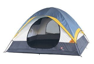 SwissGear Cornice Family Dome Tent Gray / White / Blue / Yellow  Sports & Outdoors