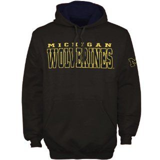 NCAA Michigan Wolverines Knockout Pullover Hoodie   Charcoal (Medium)  Sports Fan Sweatshirts  Sports & Outdoors