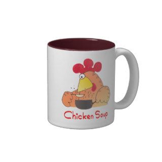 Cartoon Chicken Mug  Funny Chicken Soup Mug
