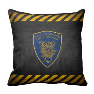 [300] ST 6 Blue Squadron [Patch] Throw Pillows