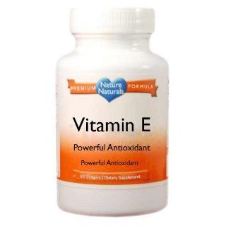 Vitamin E 1000 IUs   Powerful Antioxidant   50 Softgels From Nature Naturals Health & Personal Care