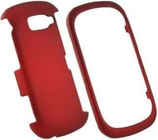 Snap On Cover   LG VN530   Rubberized Red Cell Phones & Accessories