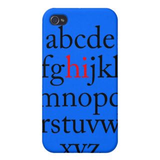 Alpha "hi" iPhone 4/4S covers