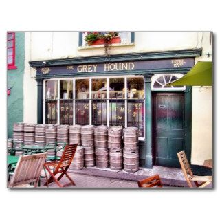 Greyhound Irish Pub Postcard