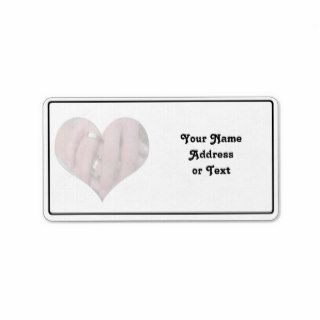Wedding Couple Hands Together in Heart Custom Address Label