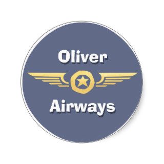 Kids Personalized Airline Stickers