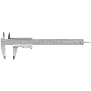 Mitutoyo 531 128 Vernier Calipers, Stainless Steel, for Inside, Outside, Depth and Step Measurements, Inch/Metric, 0"/0mm 6"/150mm Range, +/ 0.0011"/0.03mm Accuracy, 0.001"/0.02mm Resolution, 40mm Jaw Depth