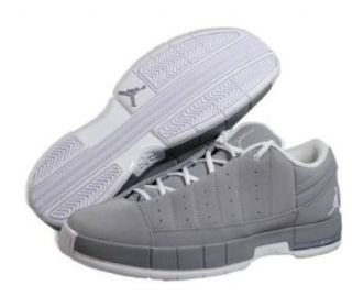 Nike Men Jordan TE II Advance Grey/White Athletic Shoes   395468 006 Shoes