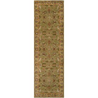 Hand tufted Camelot Collection Traditional Wool Rug (26 X 8)