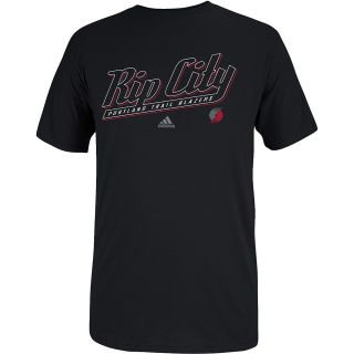 adidas Mens Portland Trail Blazers Rip City Phrase Short Sleeve T Shirt   Size
