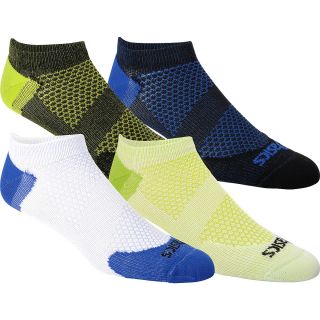 ASICS Mens Lightweight No Show Socks   4 Pack   Size Large, Blue