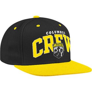 adidas Mens Columbus Crew Wordmark Logo Wool Flat Brim Snapback Cap, Multi Team