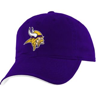 NFL Team Apparel Girls Minnesota Vikings Slouch Adjustable Team Color Cap  