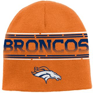 NFL Team Apparel Youth Denver Broncos Game Day Uncuffed Knit Hat   Size Youth