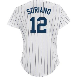Majestic Athletic New York Yankees Alfonso Soriano Womens Replica Home Jersey  