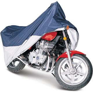 Classic Accessories Motorcycle Cover   Size XL/Extra Large, Blue/silver