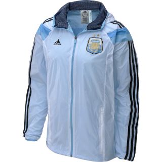 adidas Mens Argentina Anthem Track Jacket   Size Xl, White/blue