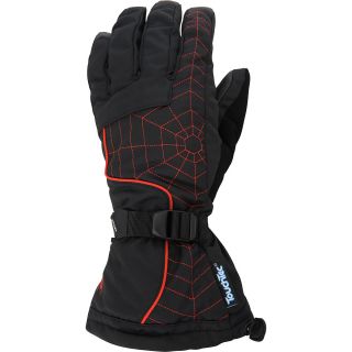 SPYDER Mens Conduct Overweb Ski Gloves   Size Large, Black/volcano