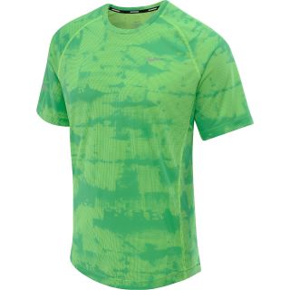 NIKE Mens Miler Graphic Short Sleeve Running T Shirt   Size Xl, Flash