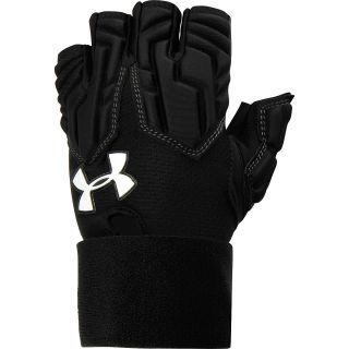 UNDER ARMOUR Mens Combat III Half Finger Lineman Football Gloves   Size Large,