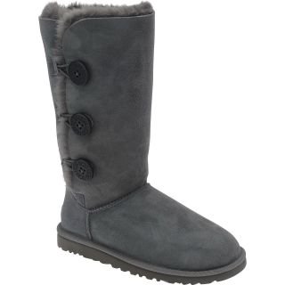UGG Womens Bailey Button Triplet Boots   Size 9, Grey