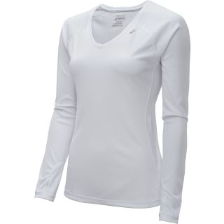 ASICS Womens Favorite Long Sleeve T Shirt   Size XS/Extra Small, White