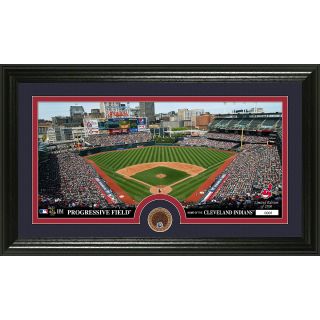 The Highland Mint Cleveland Indians Infield Dirt Coin Panoramic Photo Mint