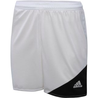 adidas Womens Striker 13 Soccer Shorts   Size Large, White/black