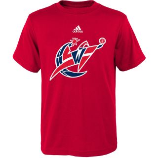 adidas Youth Washington Wizards Primary Logo Short Sleeve T Shirt   Size Small,