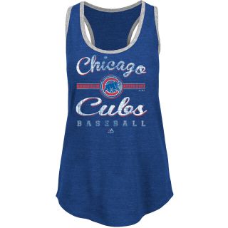 MAJESTIC ATHLETIC Womens Chicago Cubs Authentic Tradition Tank Top   Size