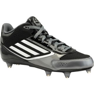 adidas Mens Lightning D Mid Football Cleats   Size 10, Black/white