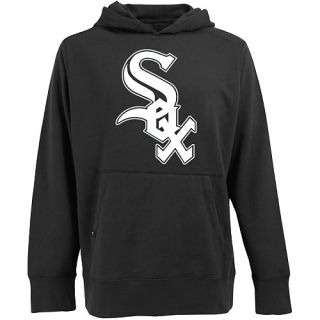 Antigua Mens Chicago White Sox Signature Hood Applique Pullover Sweatshirt  