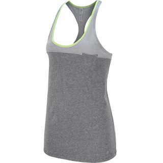 UNDER ARMOUR Womens Charged Cotton Legacy Tank   Size Xl, Charcoal/aluminum