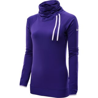 NIKE Womens Pro Hyperwarm Fitted Side Tie Top   Size Small, Electro