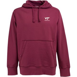 Antigua Mens Virginia Tech Hokies Signature Hooded Pullover Sweatshirt   Size