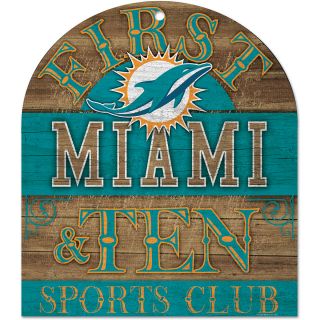 Wincraft Miami Dolphins 10X11 Club Wood Sign (91156013)