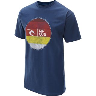RIP CURL Mens The Wright Short Sleeve T Shirt   Size 2xl, Heather Blue