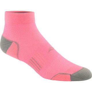 SOF SOLE Fit Performance Running Low Cut Socks   Size Medium, Pink/grey