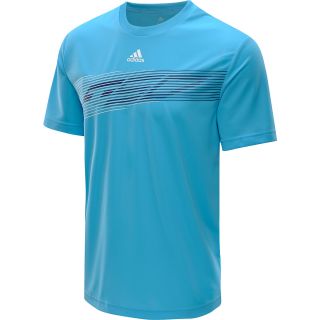 adidas Mens F50 Poly Short Sleeve Soccer T Shirt   Size Medium, Lt.aqua