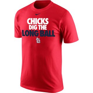 NIKE Mens St. Louis Cardinals Chicks Dig The Long Ball Short Sleeve T Shirt  