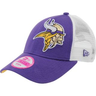 NEW ERA Womens Minnesota Vikings 9FORTY Sequin Shimmer Cap, Purple