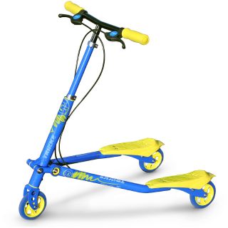 Trikke Tech T5 Carving Scooter, Blue/yellow (T5 BUYL)