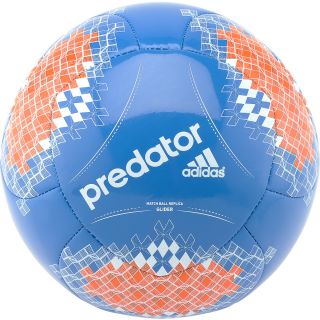 adidas Predator Glider Soccer Ball   Size 4, Blue/orange